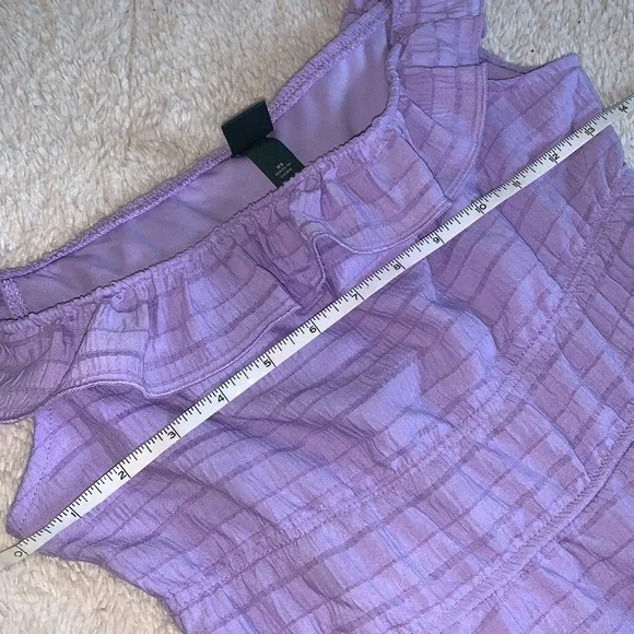 Wild Fable Lavender Texture Ruffle Fit & Flare Dress EUC XS - Picture 9 of 12